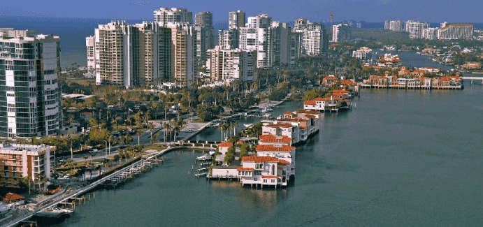 Cidade Naples na Flórida